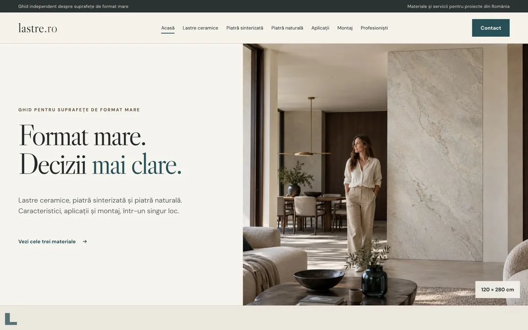 Lastre homepage